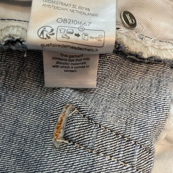 Pilcro Wide Leg High Rise Medium Blue Wash Denim Jean Size 29 - Picture 11 of 11